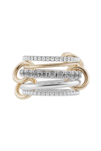 Aquarius SG Gris Five Link Ring | SPINELLI KILCOLLIN – Marissa