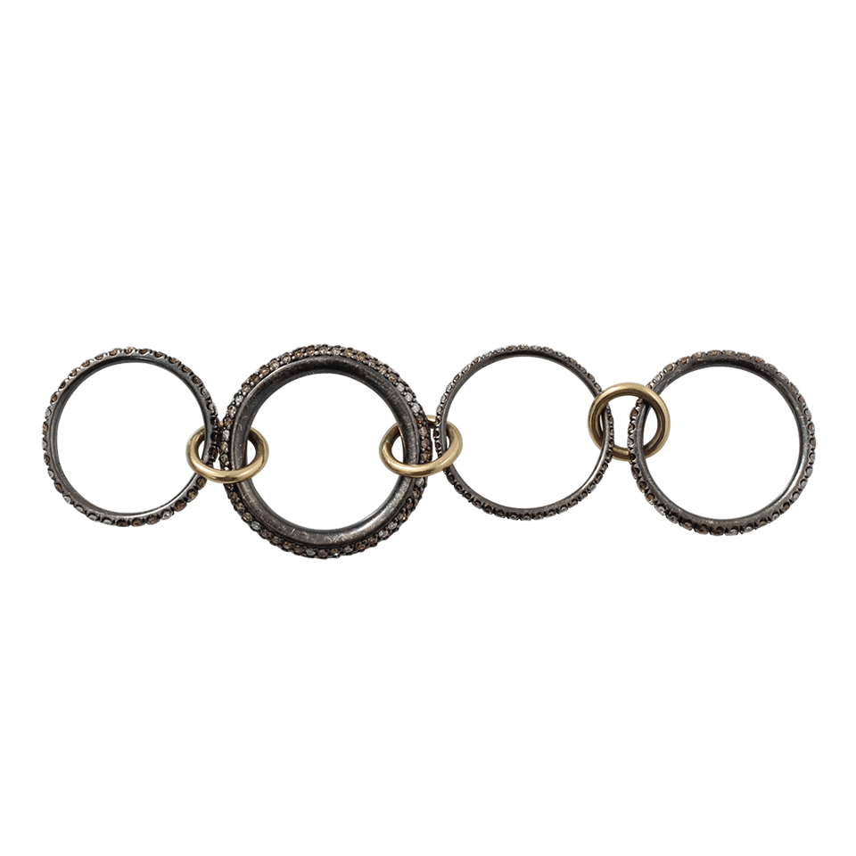 SPINELLI KILCOLLIN-Vega Four Link Diamond Rings-SILVER