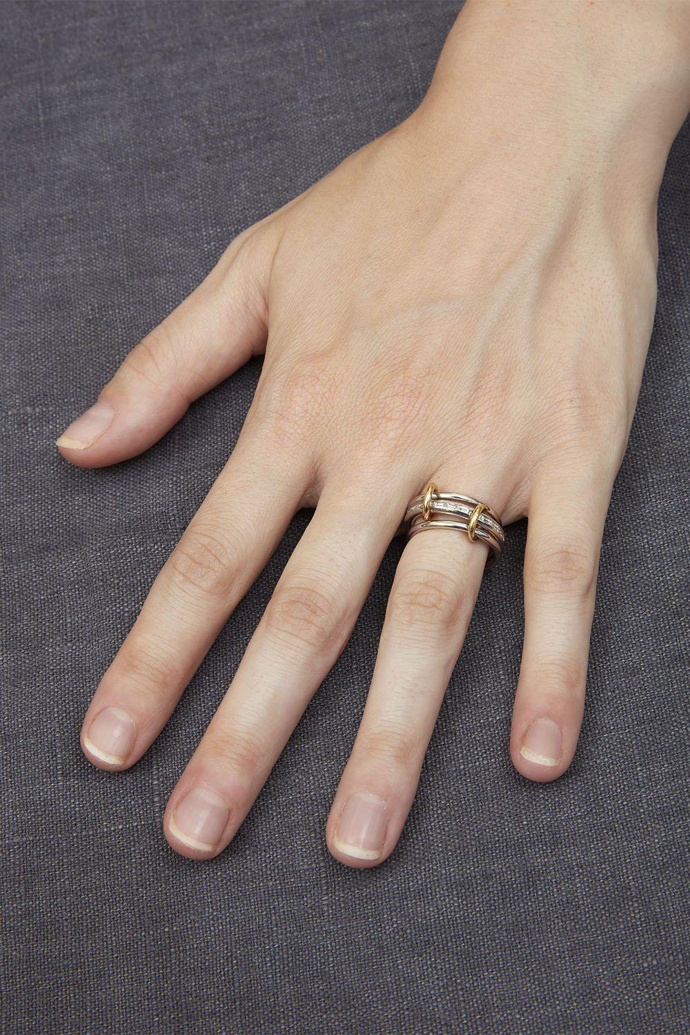 SPINELLI KILCOLLIN-Hume WG Three Linked Ring-WHITE GOLD