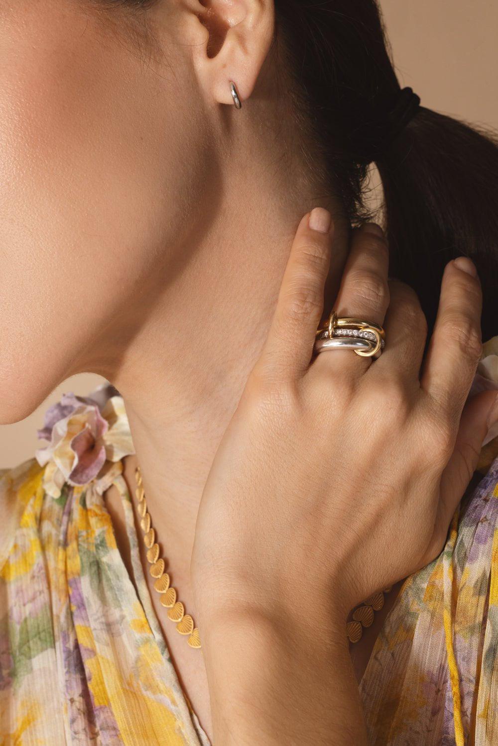 SPINELLI KILCOLLIN-Libra SP Three Linked Ring-YELLOW GOLD