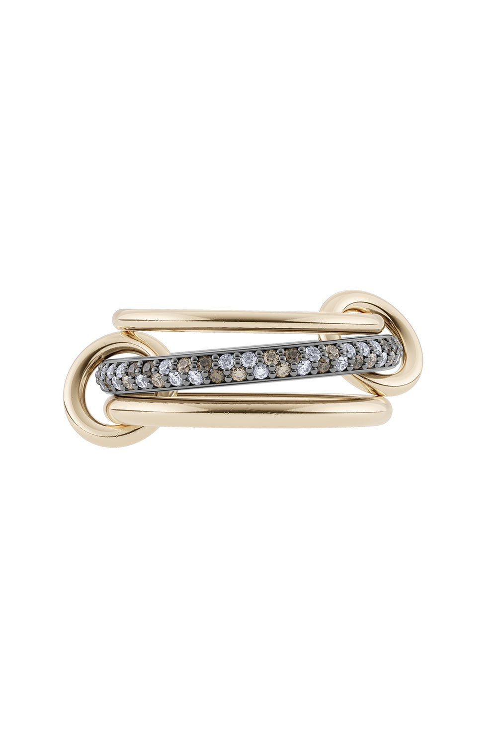 SPINELLI KILCOLLIN-Capricorn SG CCW Three Link Ring-YELLOW GOLD