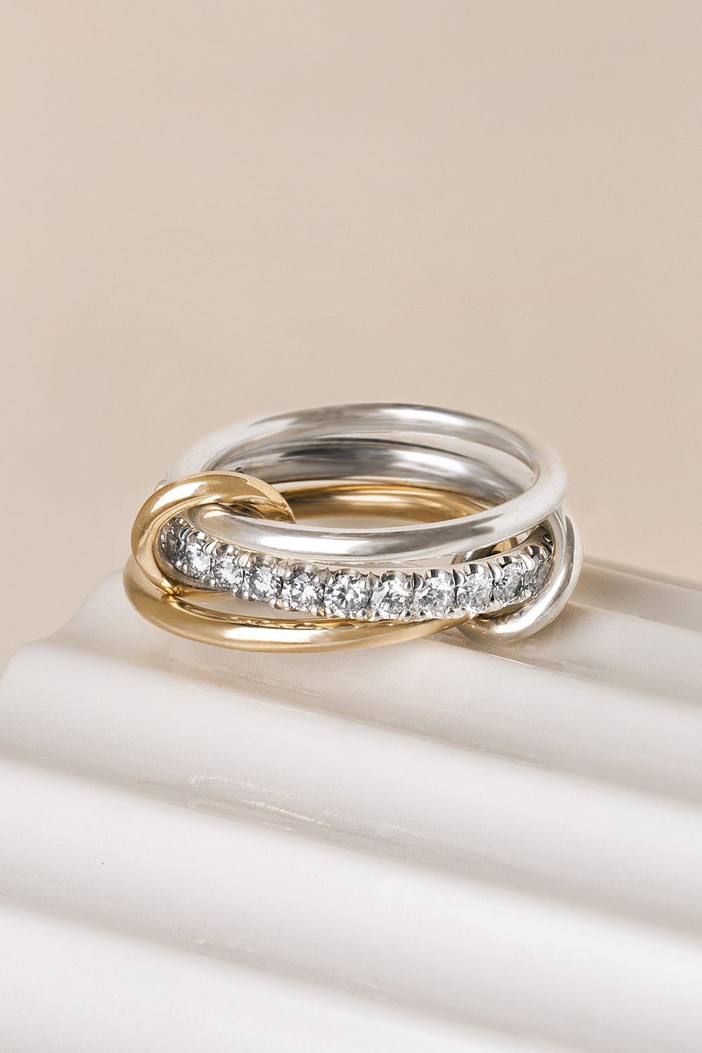 SPINELLI KILCOLLIN-Cassia SG Three Link Ring-YELLOW GOLD