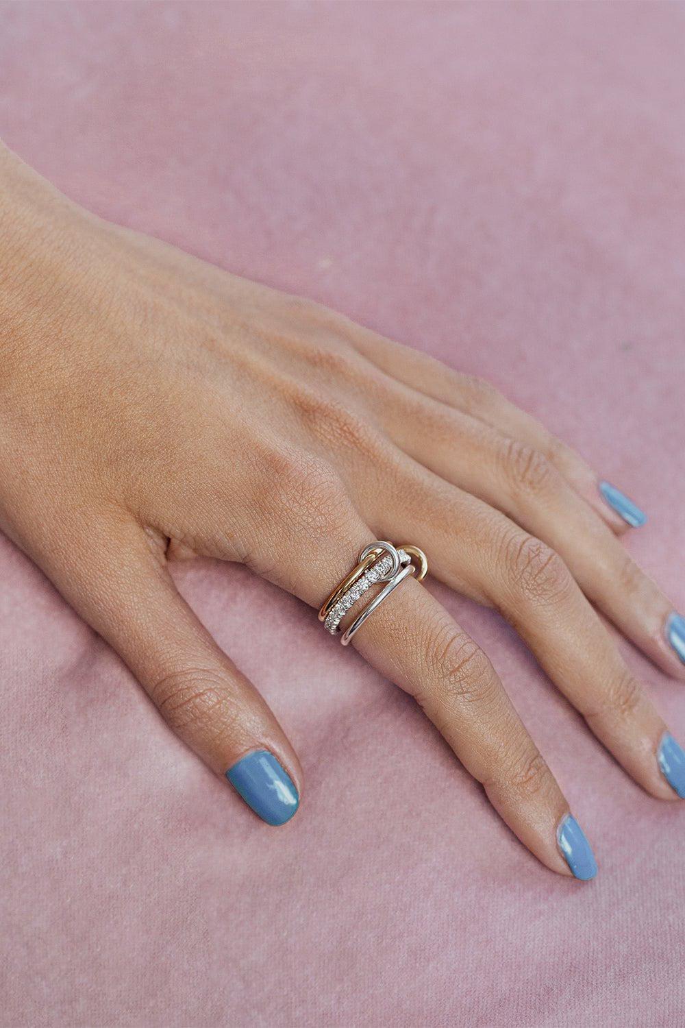 SPINELLI KILCOLLIN-Cassia SG Three Link Ring-YELLOW GOLD