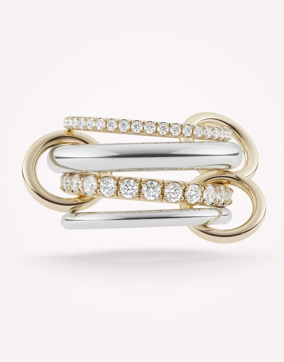 SPINELLI KILCOLLIN-Stella 4 Link Rings-YELLOW GOLD