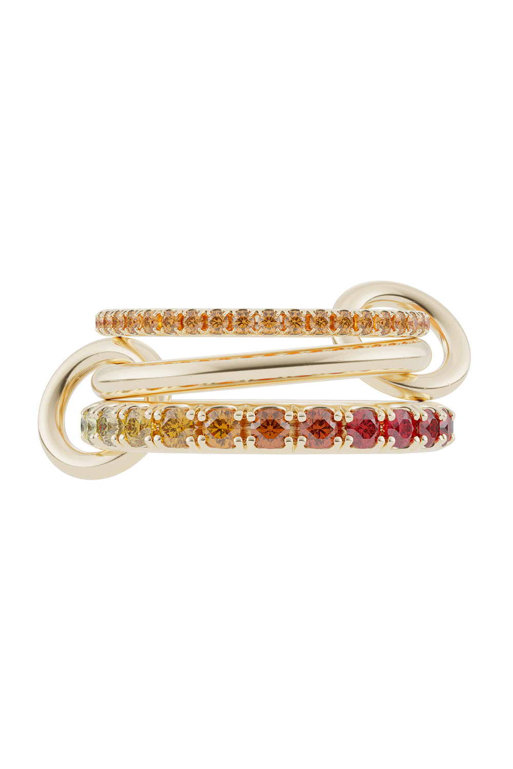 Orange Ombre Sapphire Norah YG Ring-YELLOW GOLD-8-JEWELRYFINE JEWELRING-SPINELLI KILCOLLIN