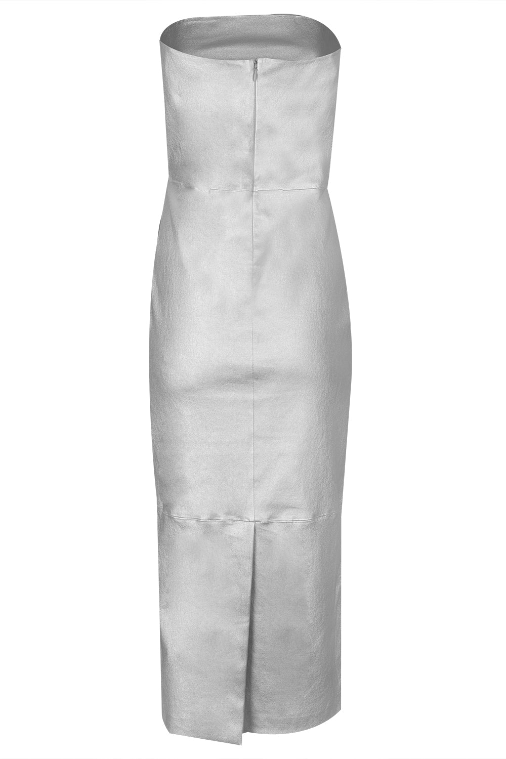 Tube Dress - Metallic Silver-MET SILV-S-CLOTHINGDRESSCOCKTAIL-SPRWMN