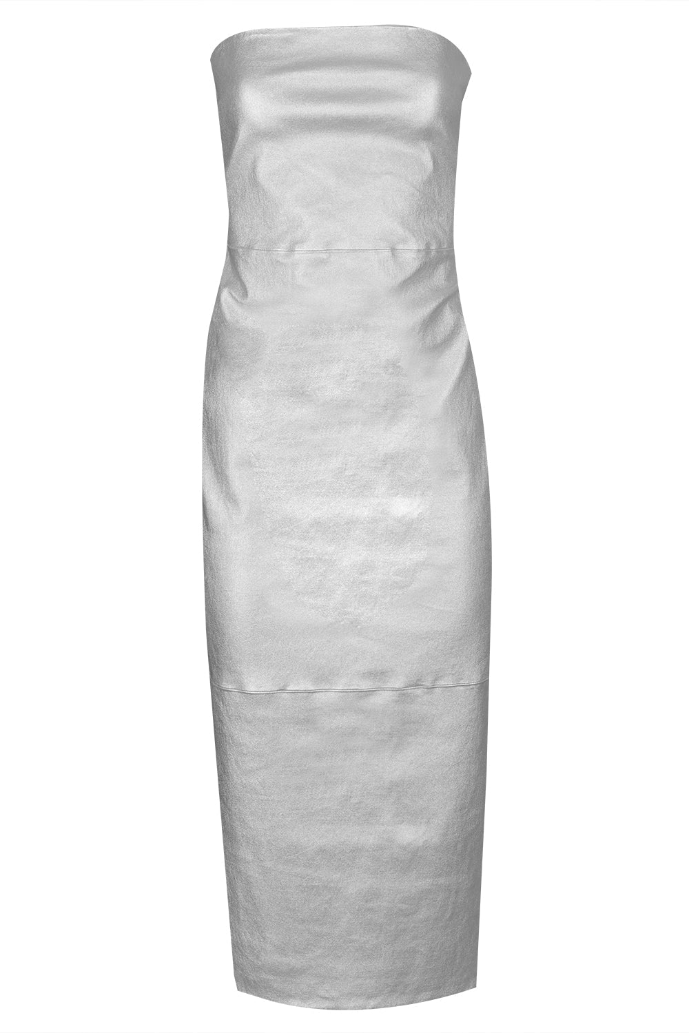 Tube Dress - Metallic Silver-MET SILV-S-CLOTHINGDRESSCOCKTAIL-SPRWMN