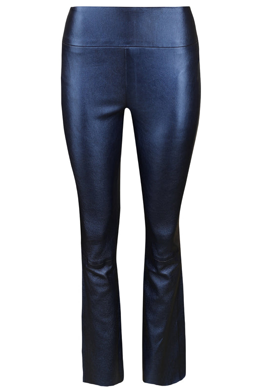 Ankle Flare Legging - Metallic Navy