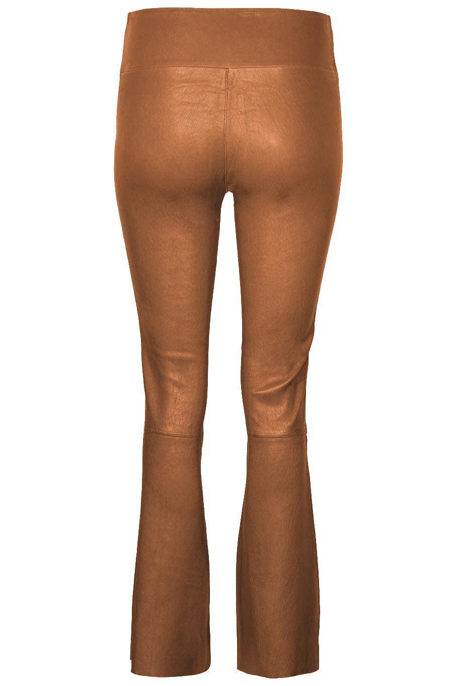 ANKLE FLARE LEGGING - COCOA-COCOA-S-CLOTHINGPANTSLIM FIT-SPRWMN