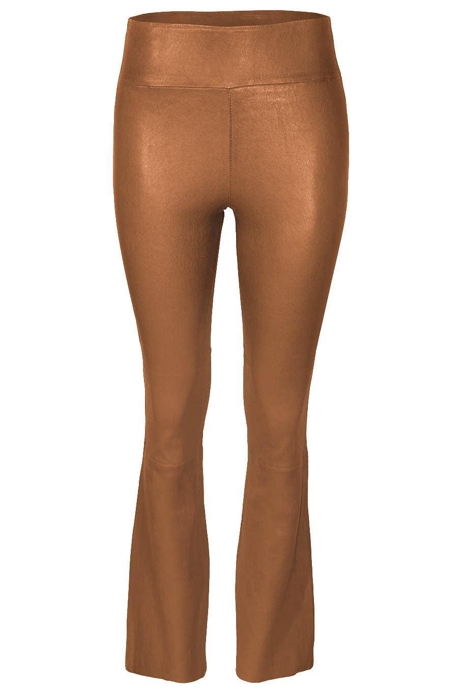 ANKLE FLARE LEGGING - COCOA-COCOA-S-CLOTHINGPANTSLIM FIT-SPRWMN
