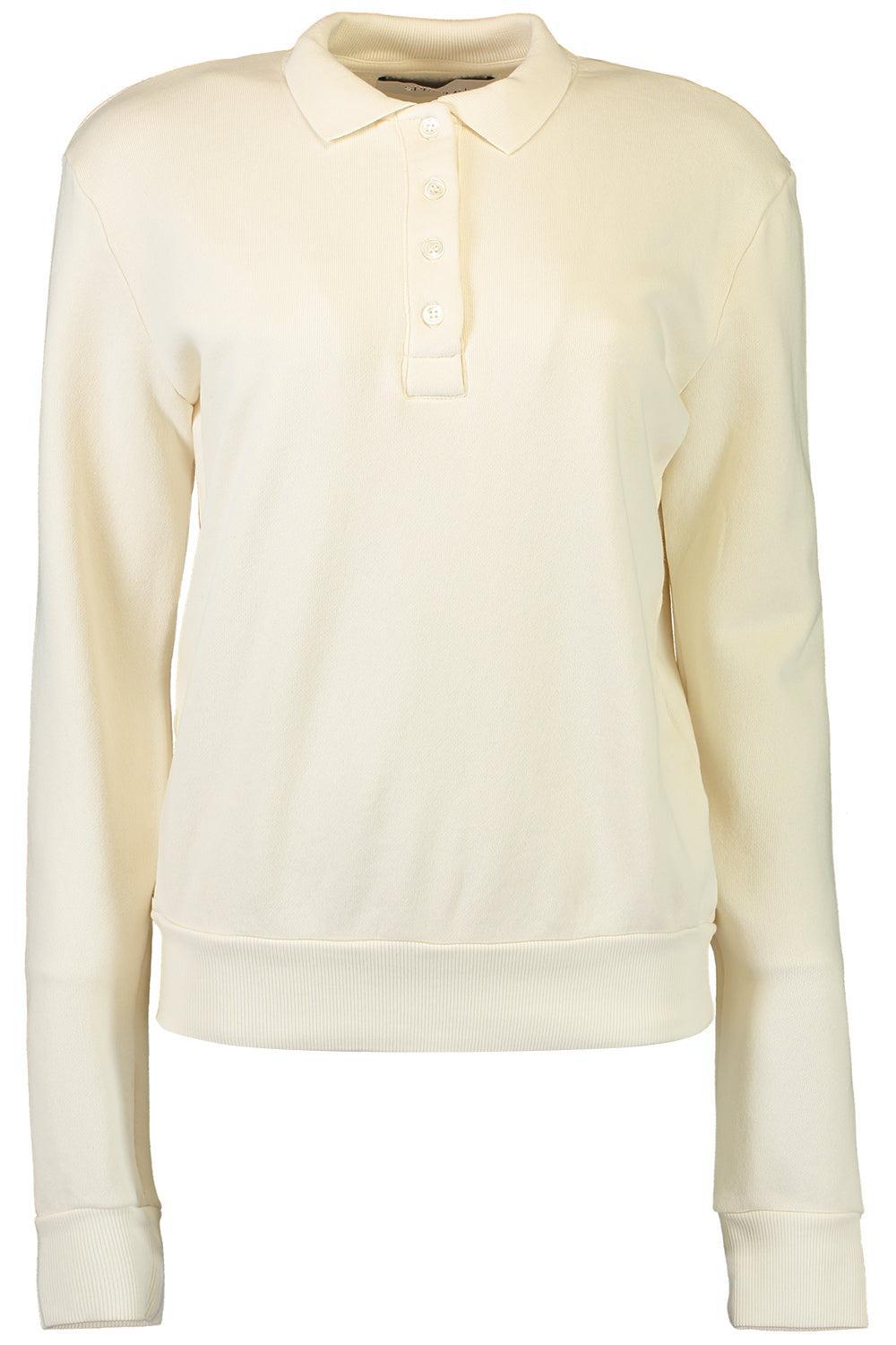 Polo Sweatshirt-CREAM-XS-CLOTHINGTOPKNITS-SPRWMN