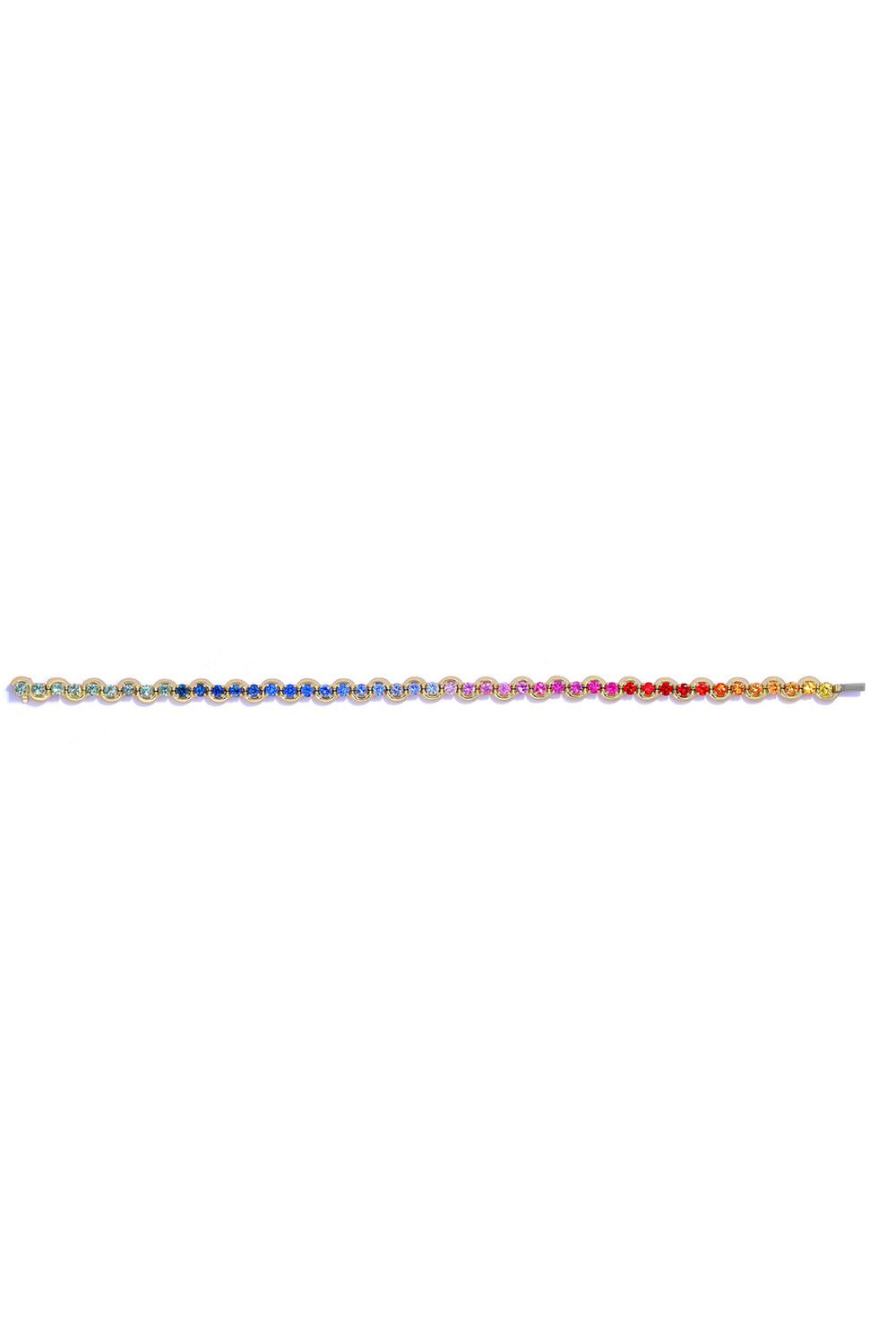 STATE PROPERTY-Edessa Rainbow Tennis Bracelet-YELLOW GOLD