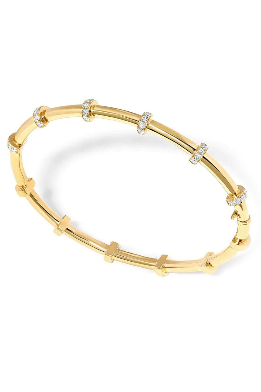 STATE PROPERTY-Idris Hemi Bangle-YELLOW GOLD