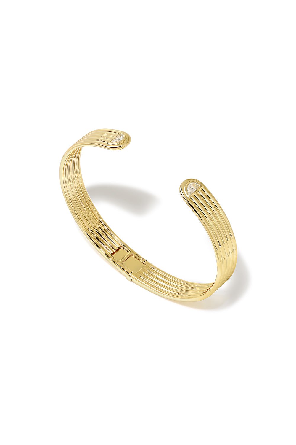 STATE PROPERTY-Marmara Diamond Bangle-YELLOW GOLD