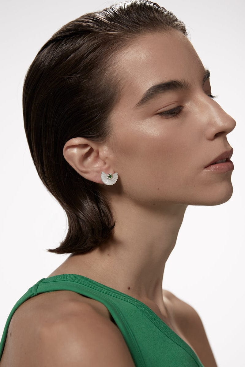 STATE PROPERTY-Alara Snowdrop Earrings-YELLOW GOLD