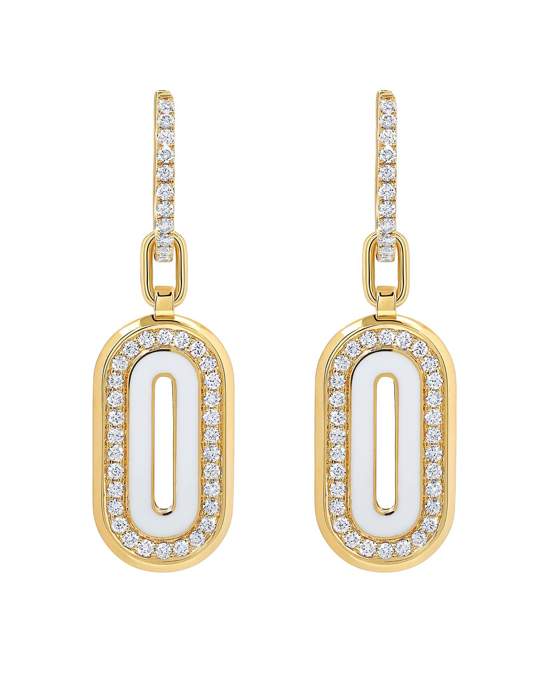 Battuta Pendant Drop Earrings