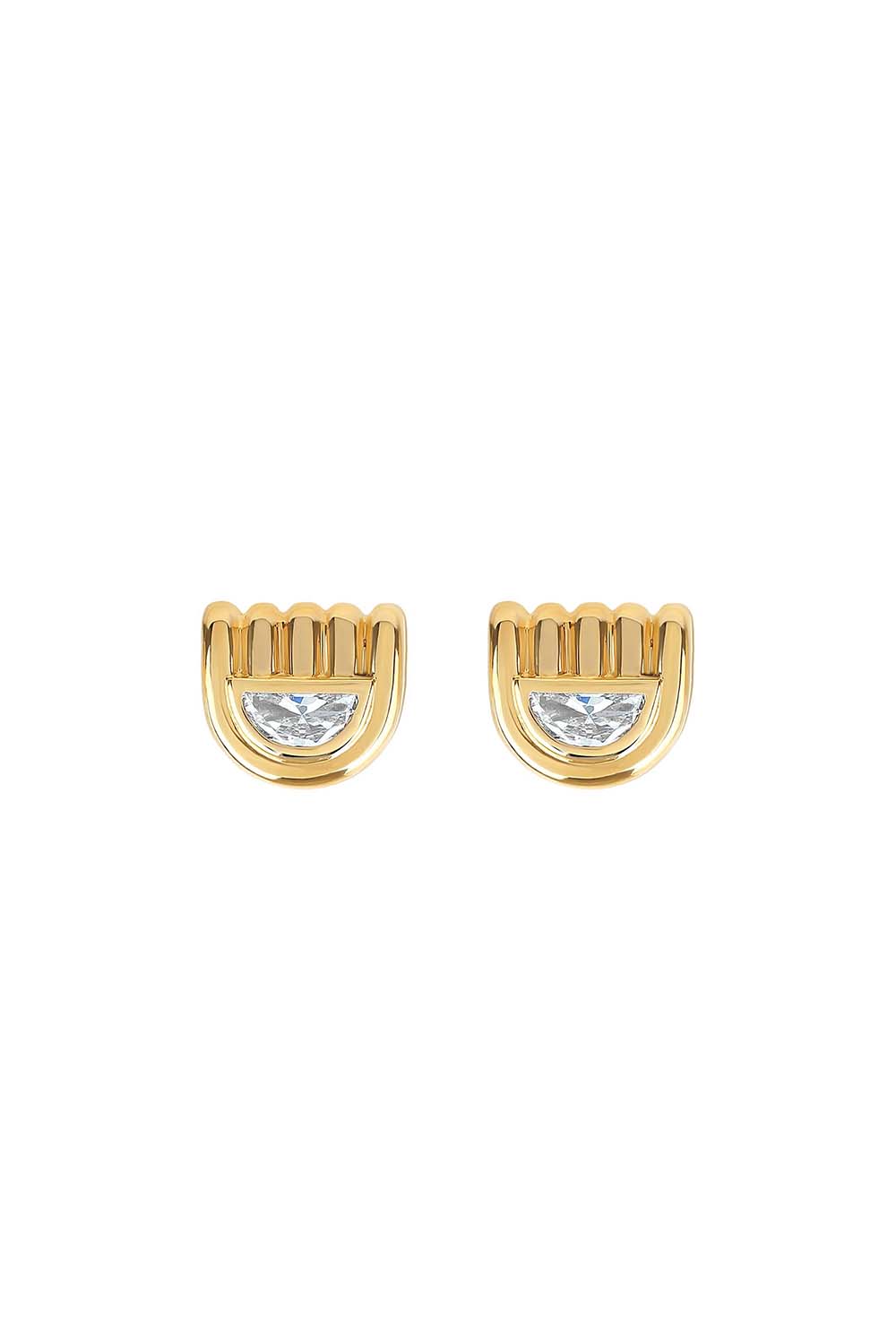 STATE PROPERTY-Marmara Diamond Earrings-YELLOW GOLD