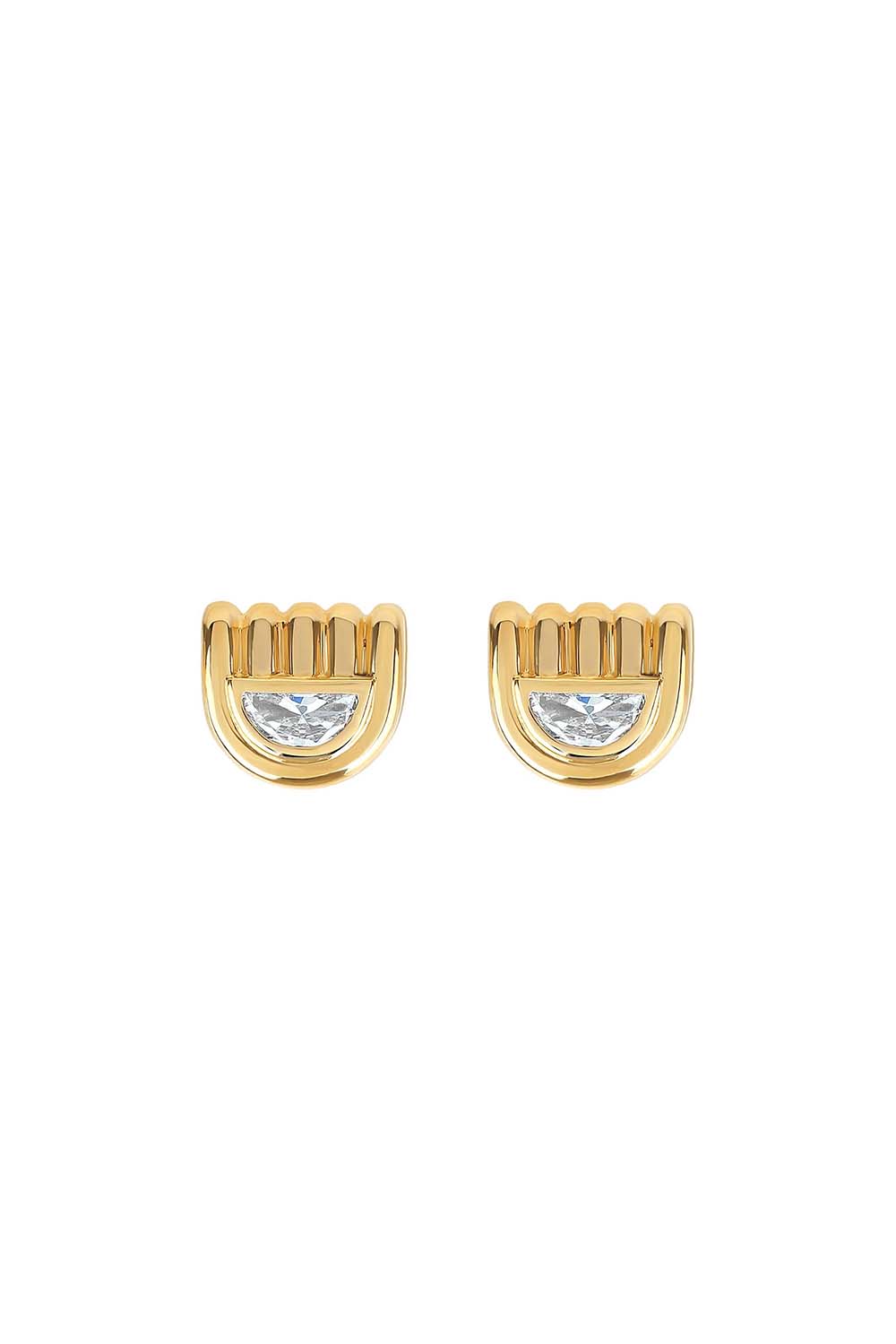 STATE PROPERTY-Marmara Diamond Earrings-YELLOW GOLD
