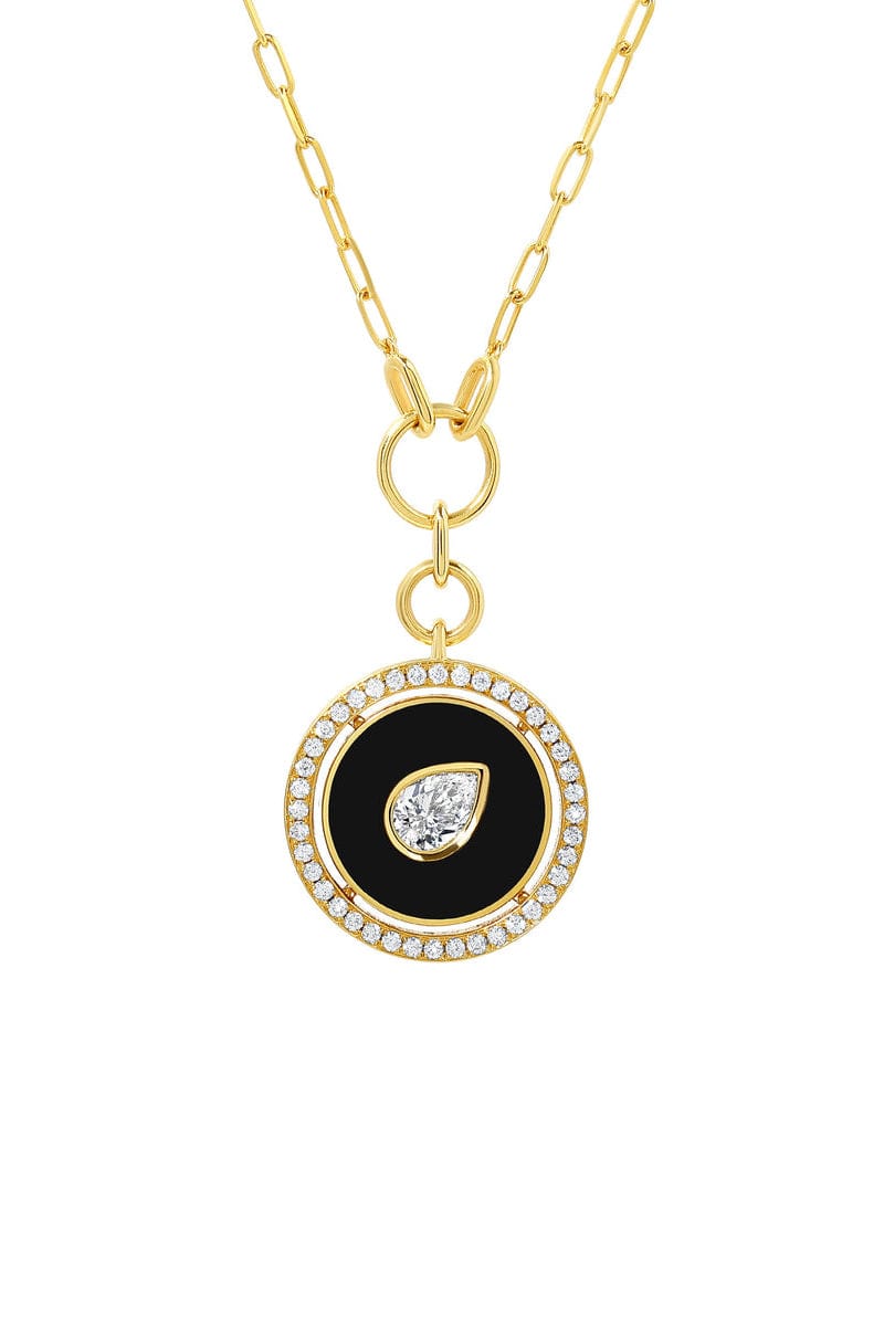 STATE PROPERTY-Aebi Jet Black Necklace-YELLOW GOLD