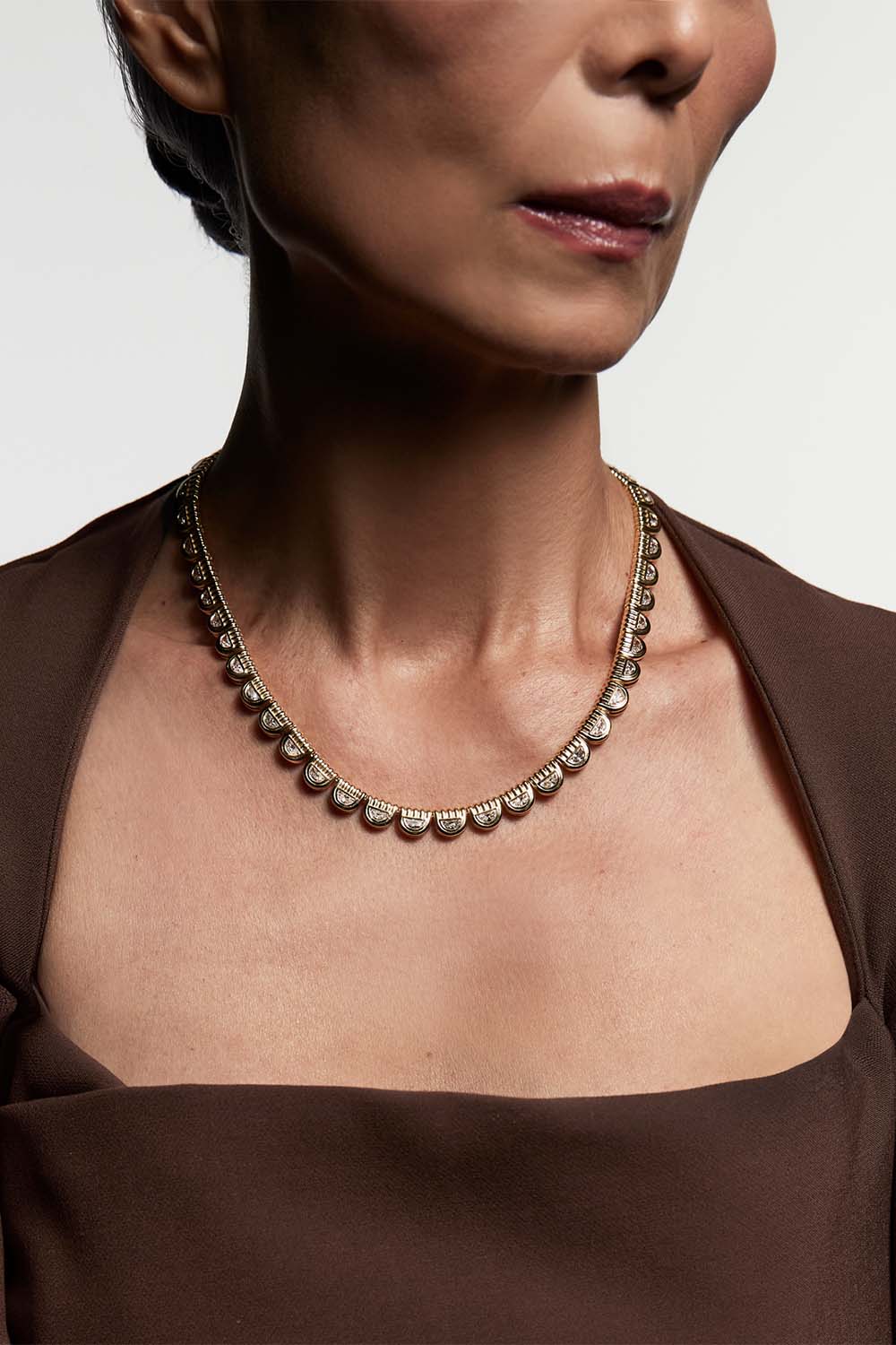 STATE PROPERTY-Marmara Diamond Necklace-YELLOW GOLD