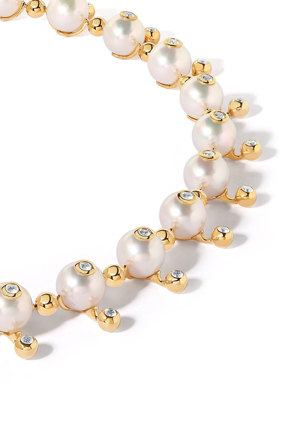 STATE PROPERTY-Nemara Pearl Necklace-YELLOW GOLD