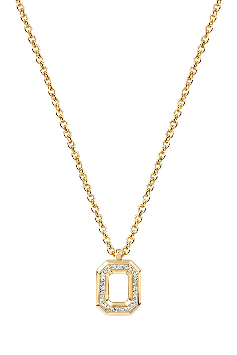 STATE PROPERTY-Diamond Spade Pendant Necklace-YELLOW GOLD