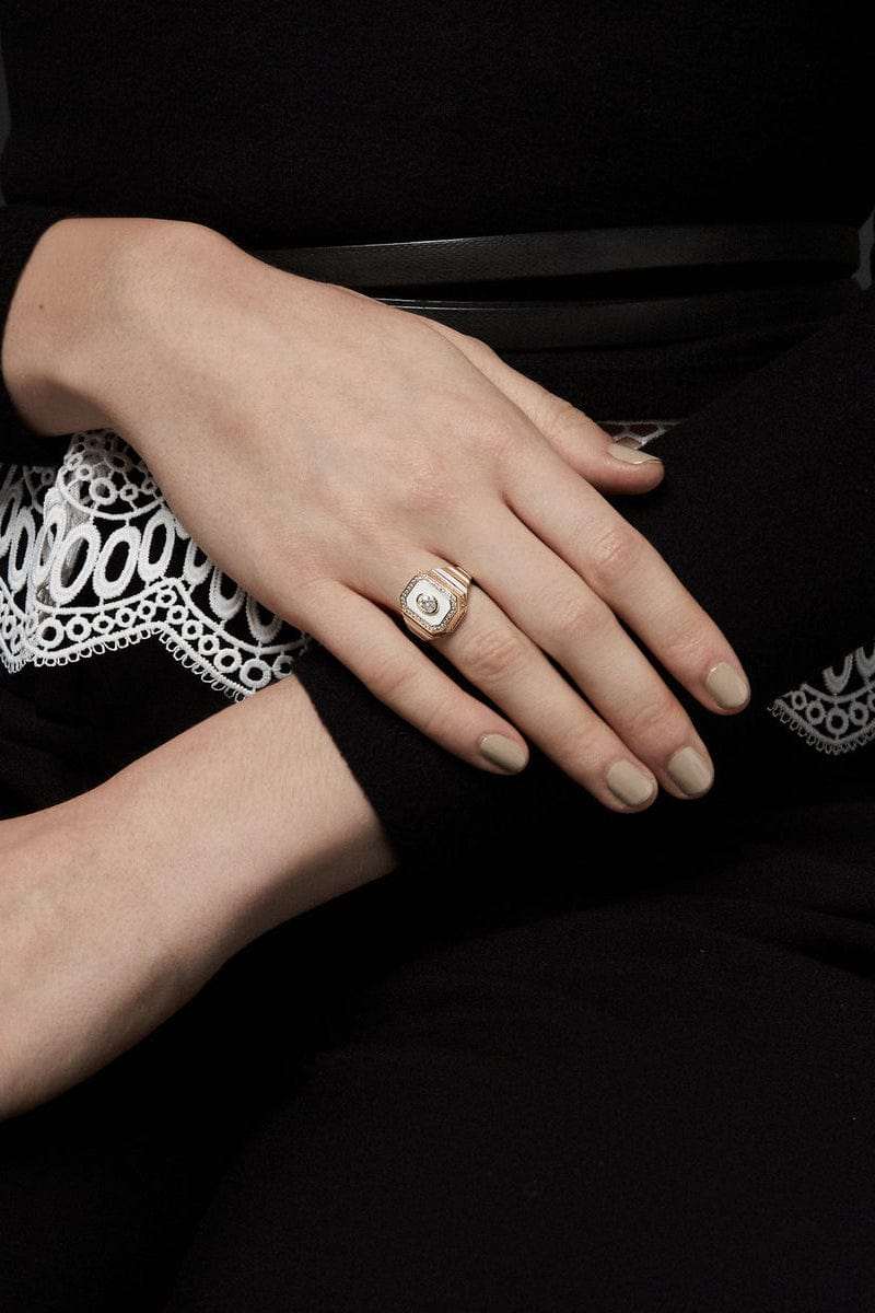 STATE PROPERTY-Tsang Enchantress Signet Ring-WHITE GOLD