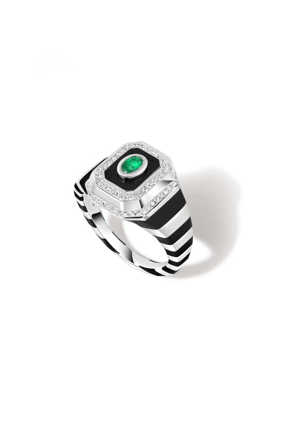 STATE PROPERTY-Tsang Enchantress Signet Ring-WHITE GOLD