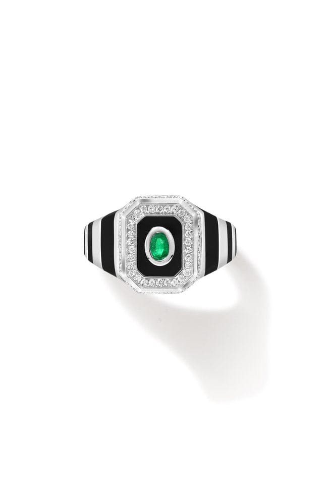 STATE PROPERTY-Tsang Enchantress Signet Ring-WHITE GOLD