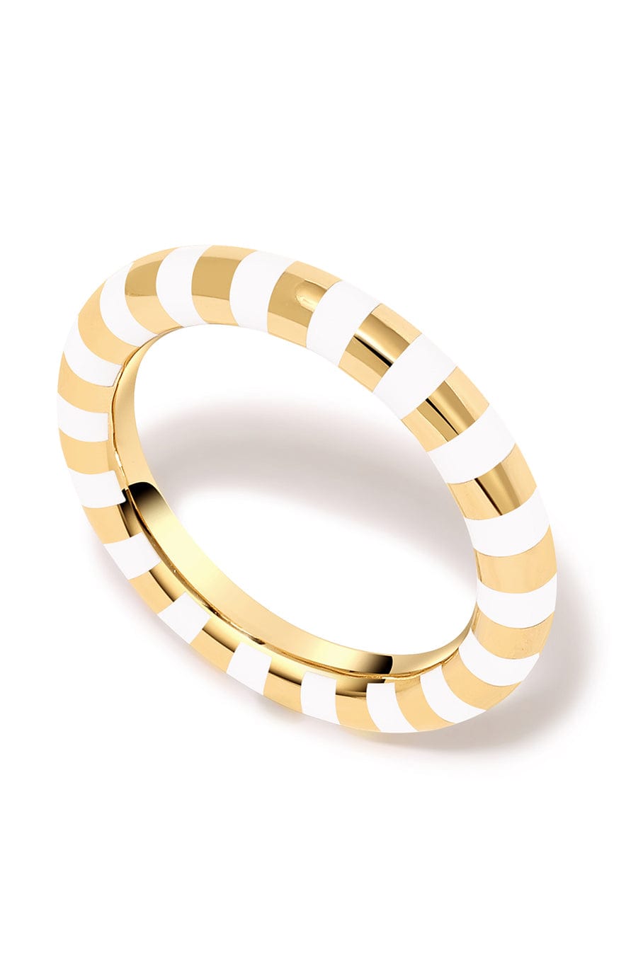 STATE PROPERTY-Rusta White Ring-YELLOW GOLD