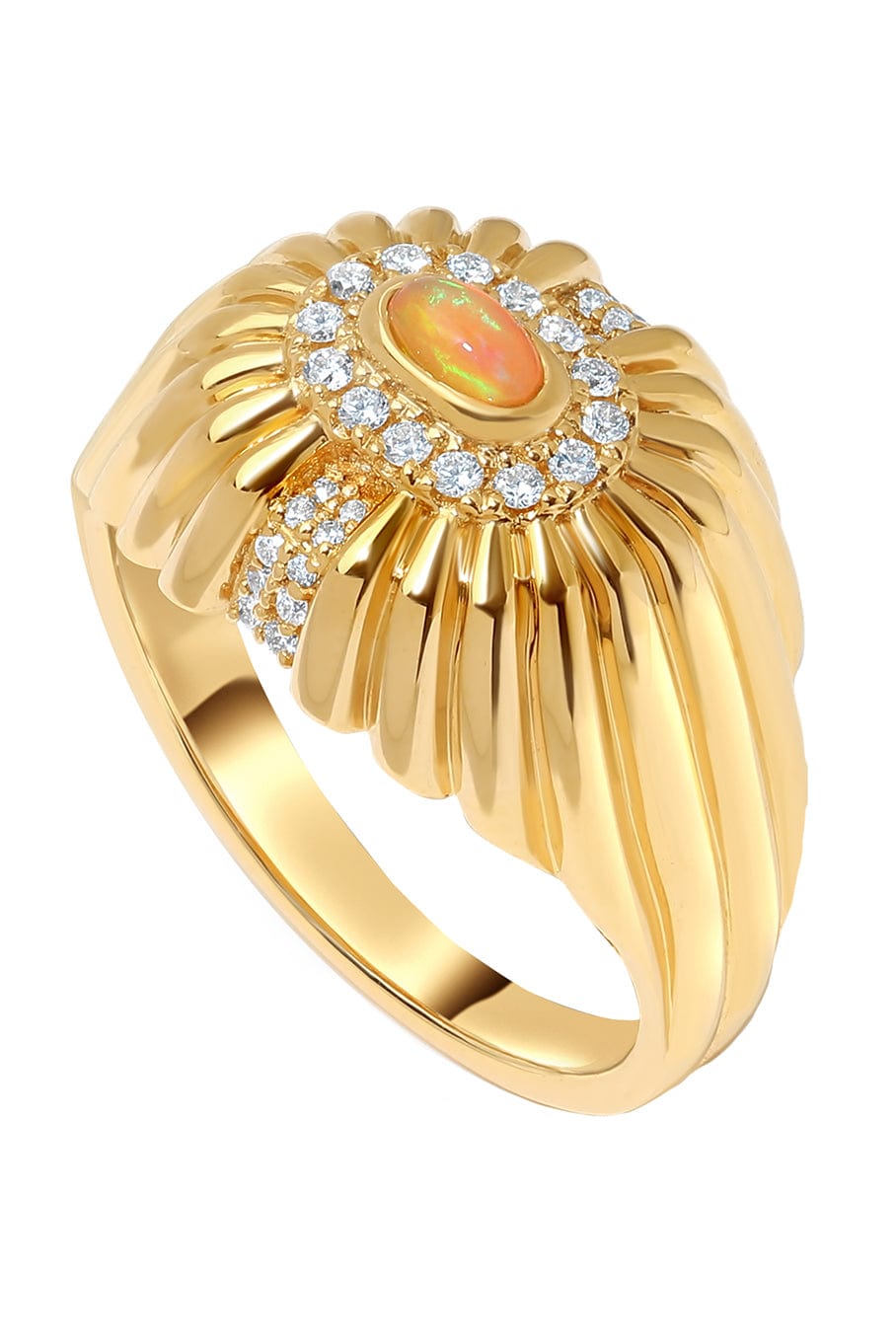 STATE PROPERTY-Alara Sunburst Ring-YELLOW GOLD