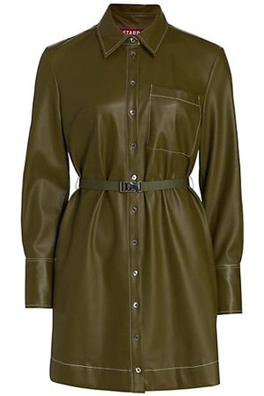 STAUD-Lynn Shirt Dress-