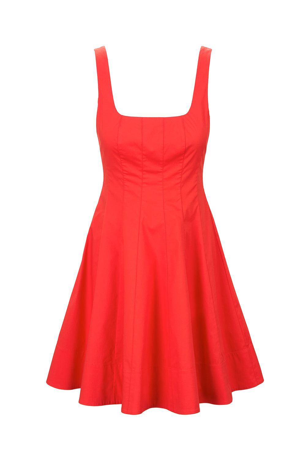 Wells Mini Dress-CAYENNE-0-CLOTHINGDRESSCASUAL-STAUD