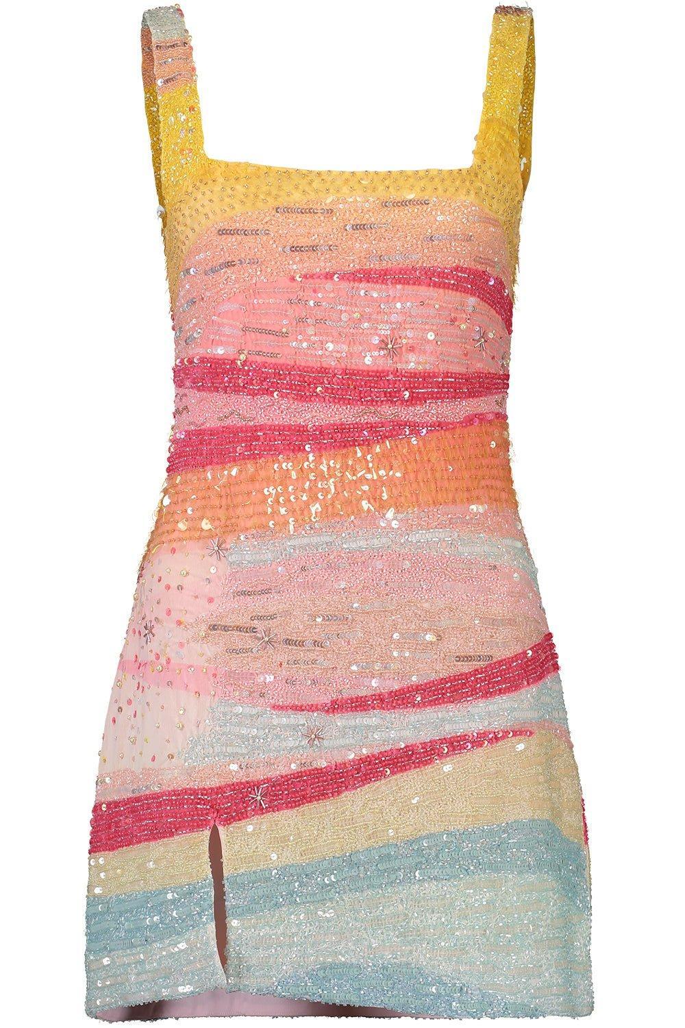 STAUD-Le Sable Dress - Sunset-