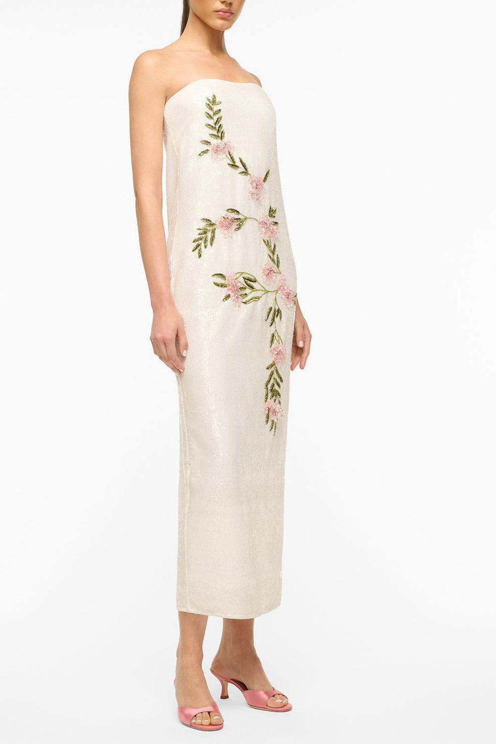 STAUD, Casey Dress in Magnolia, Size 6 STAUD, Casey Dress in Magnolia, Size 6