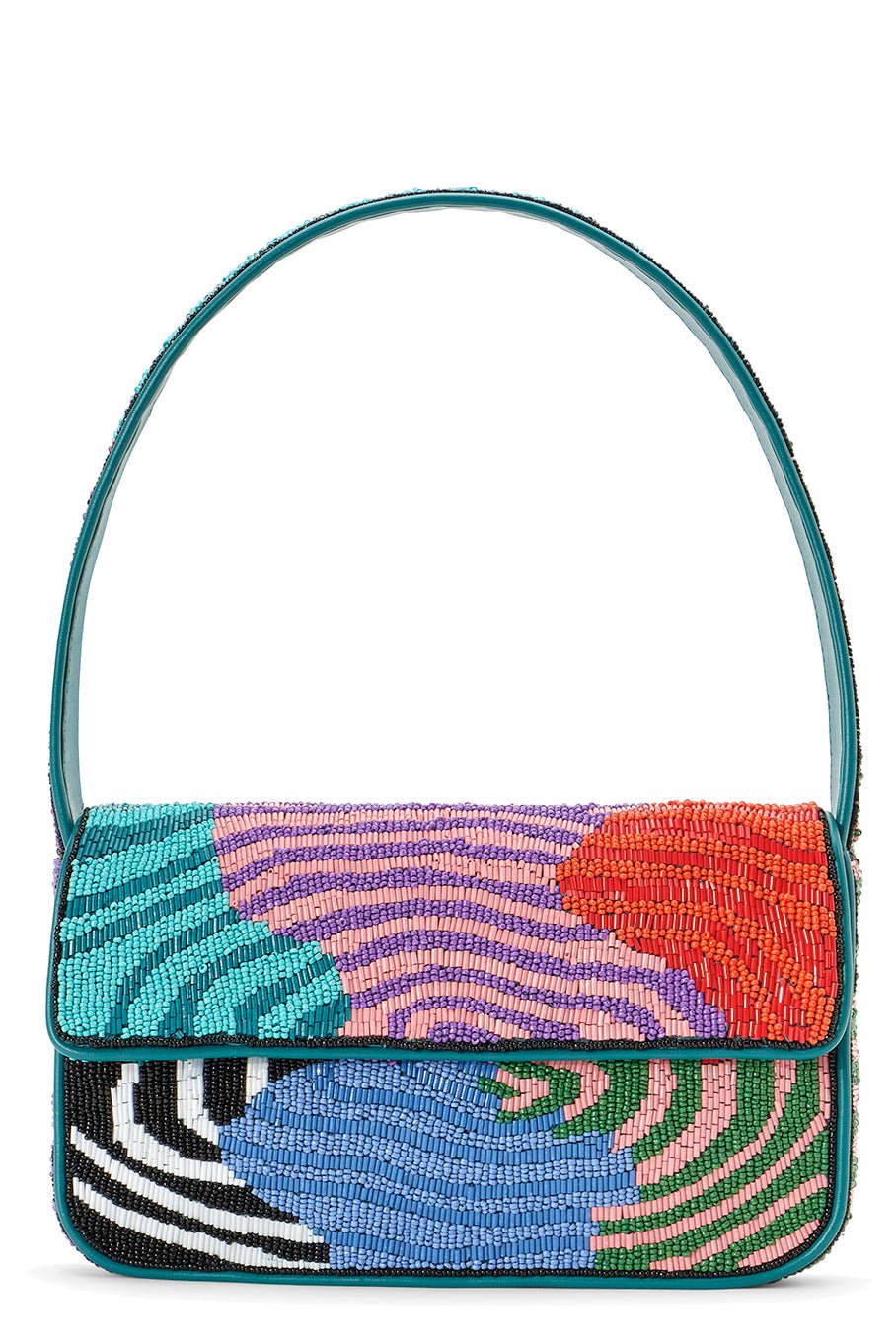 STAUD-Tommy Beaded Bag - Acid Swirl-ACID SWIRL
