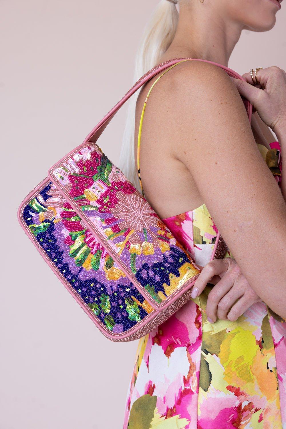 STAUD-Tommy Beaded Bag - Aurora-AURORA