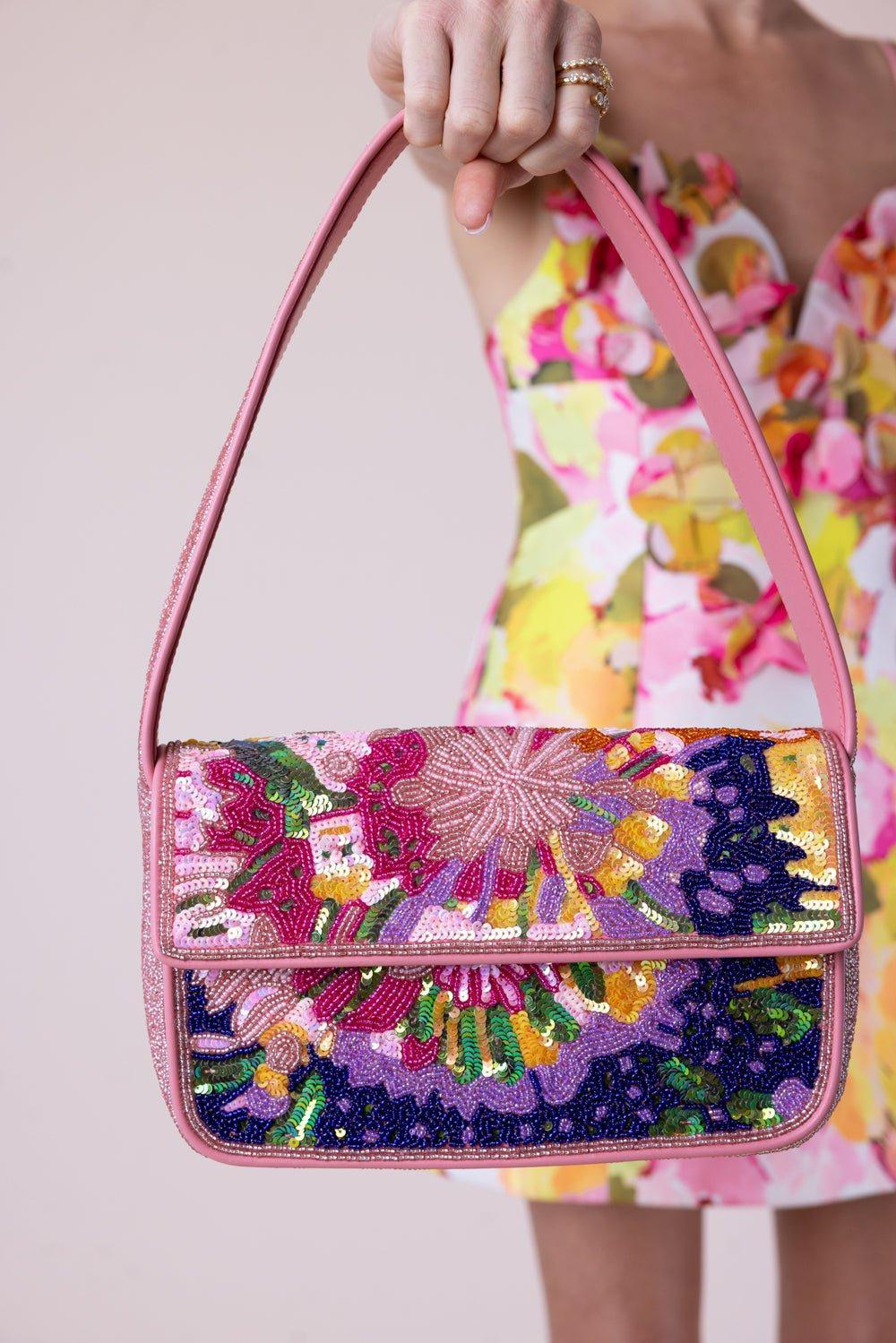 STAUD-Tommy Beaded Bag - Aurora-AURORA