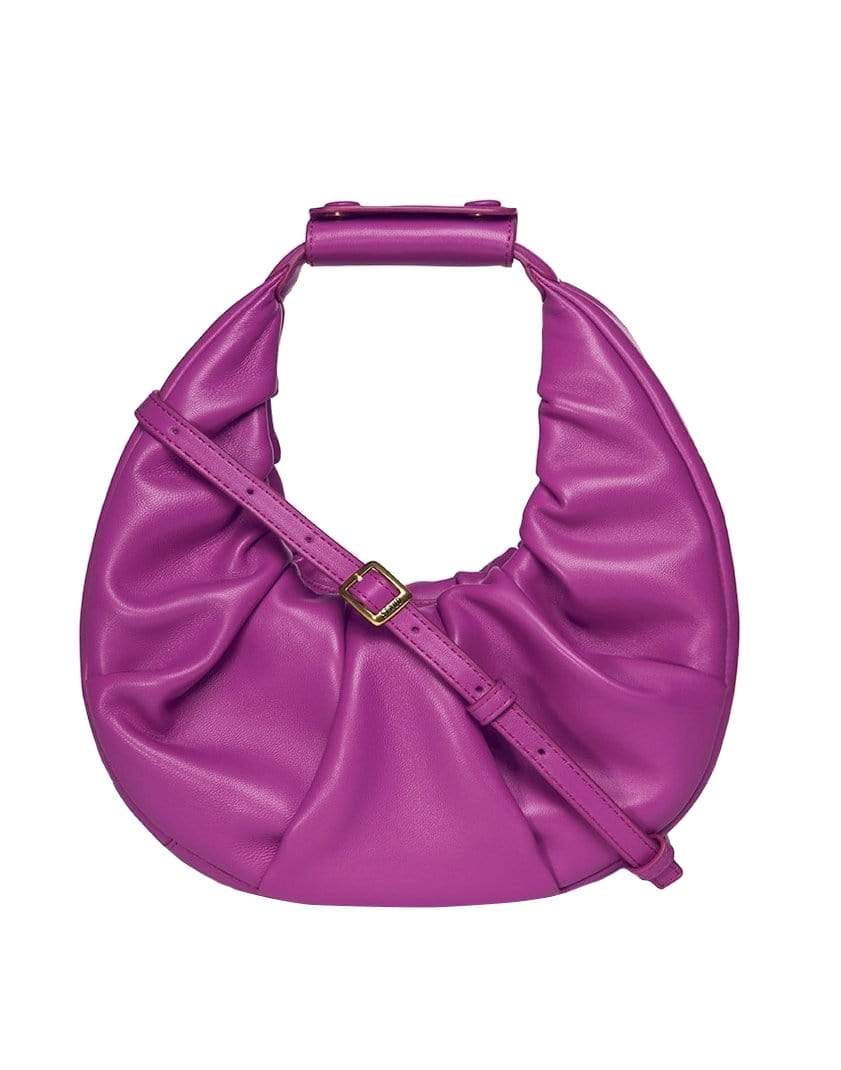 STAUD-Berry Mini Soft Moon Bag-BERRY