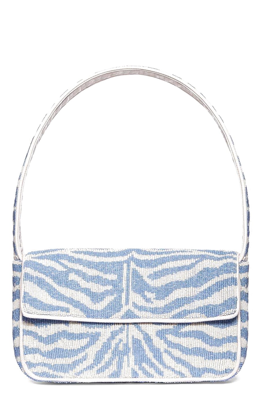 STAUD-Tommy Beaded Bag-BLUCREAM
