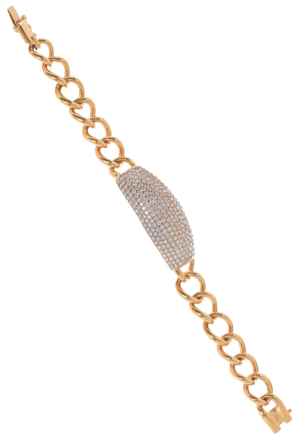STEFERE-Diamond Bar Bracelet-ROSE GOLD