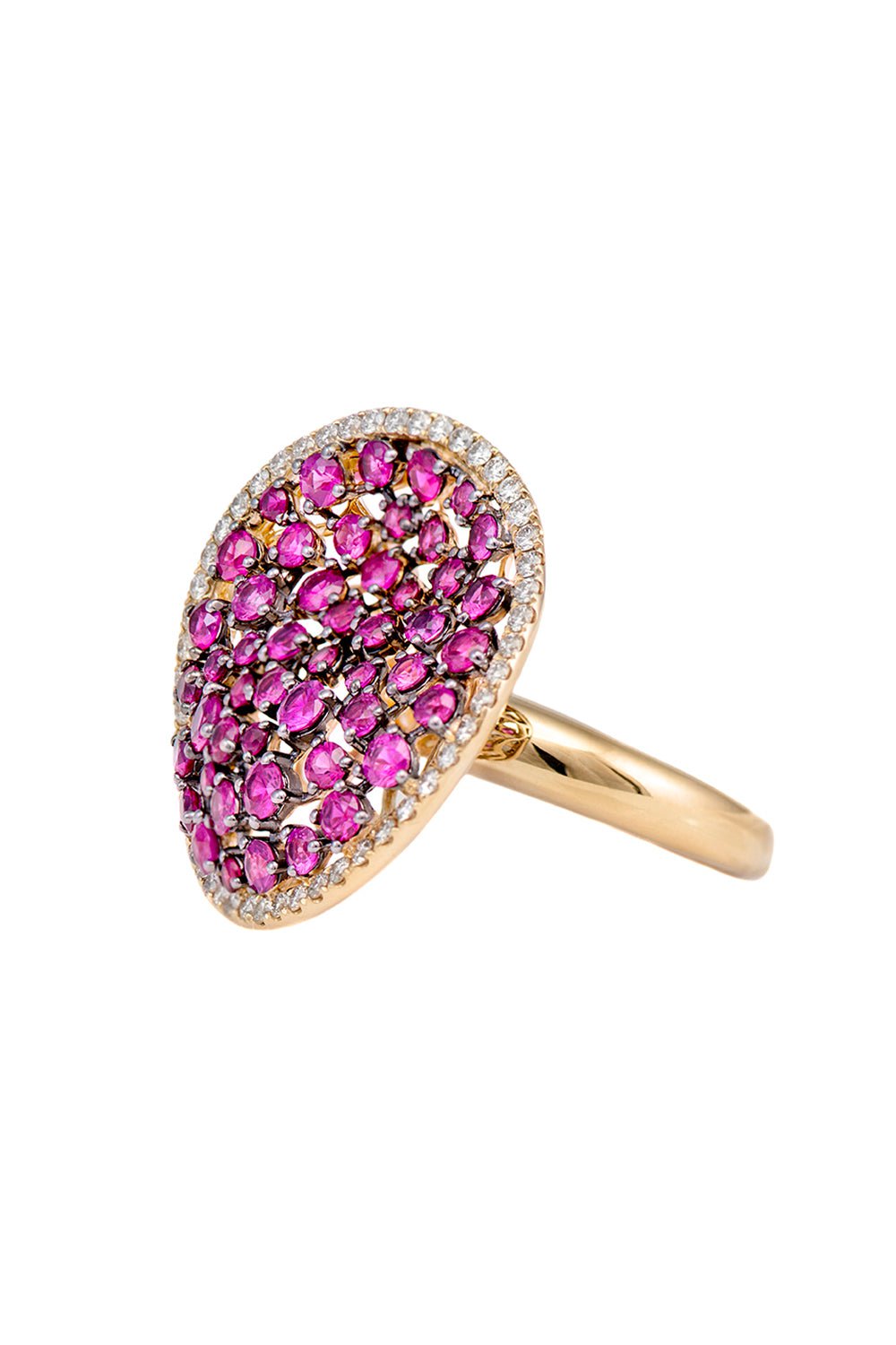 STEFERE-Diamond Ruby Ring-YELLOW GOLD