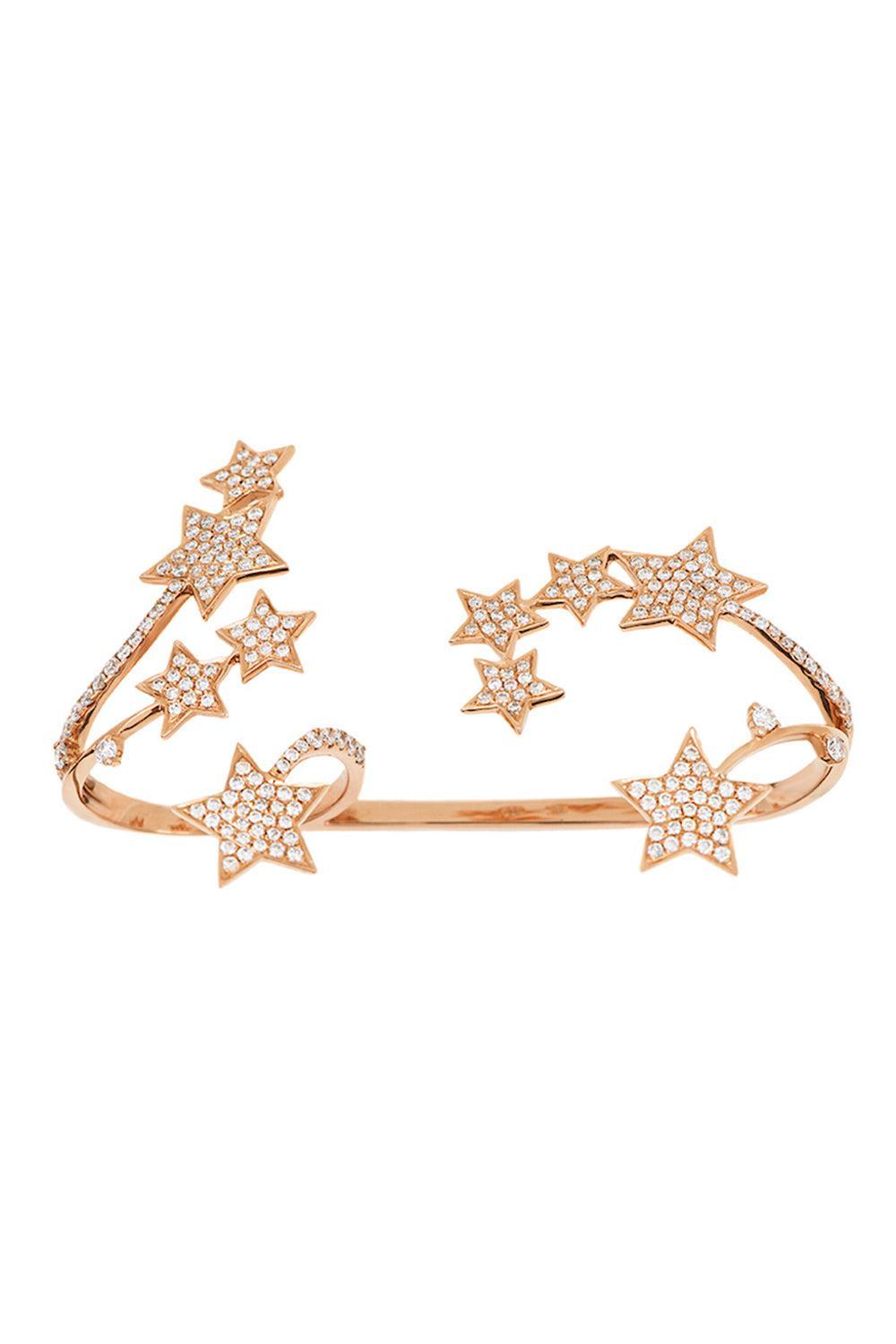 Diamond Star Multifinger Ring-ROSE GOLD-7-JEWELRYFINE JEWELRING-STEFERE