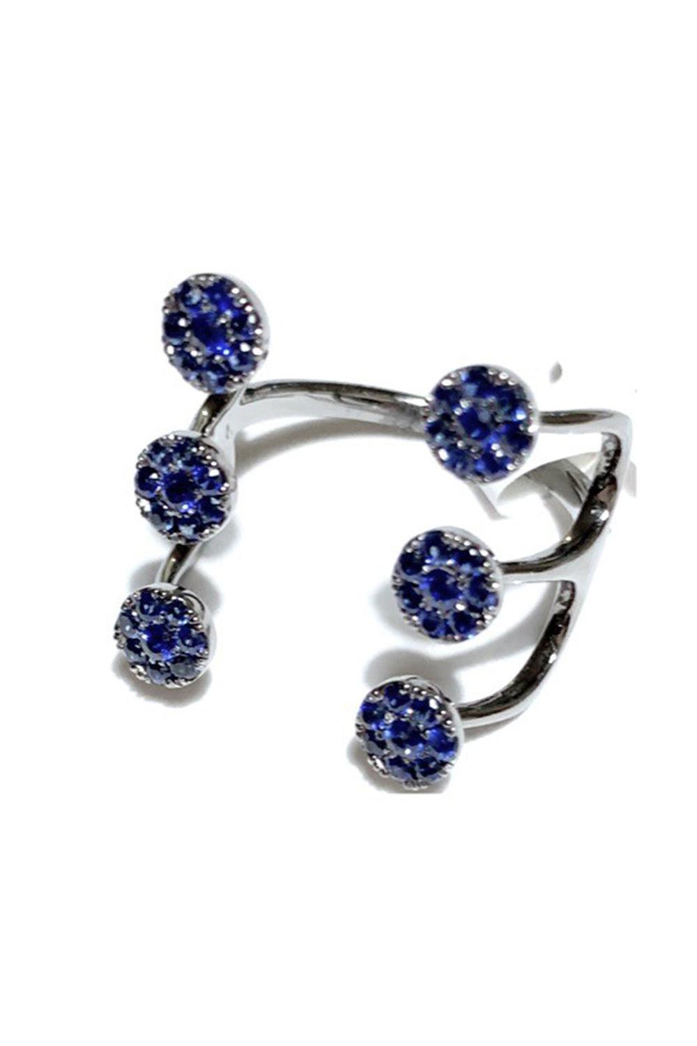 Blue Sapphire Aurore Ring-WHITE GOLD-6-JEWELRYFINE JEWELRING-STEFERE