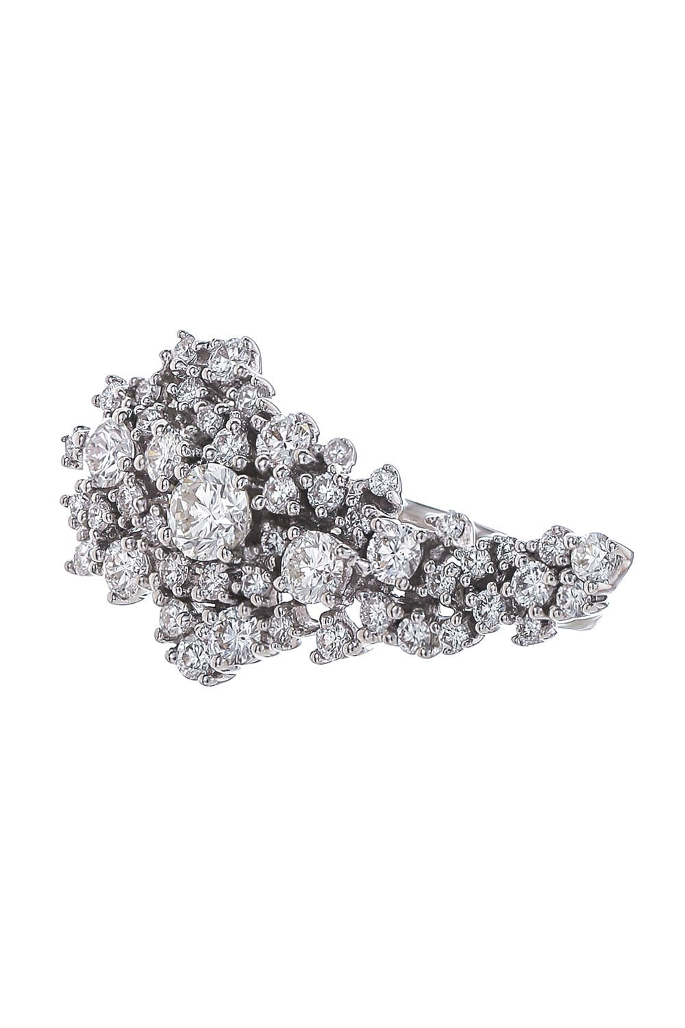 STEFERE-Diamond Leaf Ring-WHITE GOLD