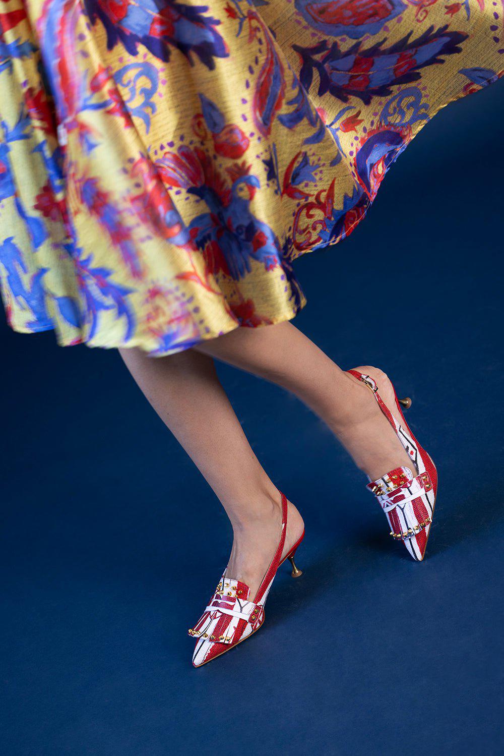 STELLA JEAN-Mix Print Dress-