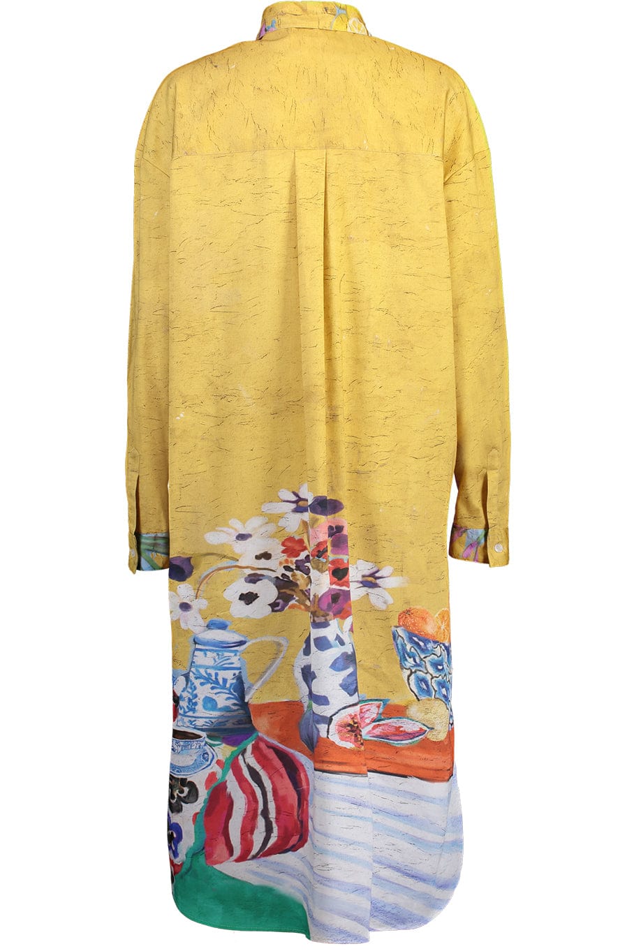 STELLA JEAN-Long Sleeve Button Down Shirt Dress-