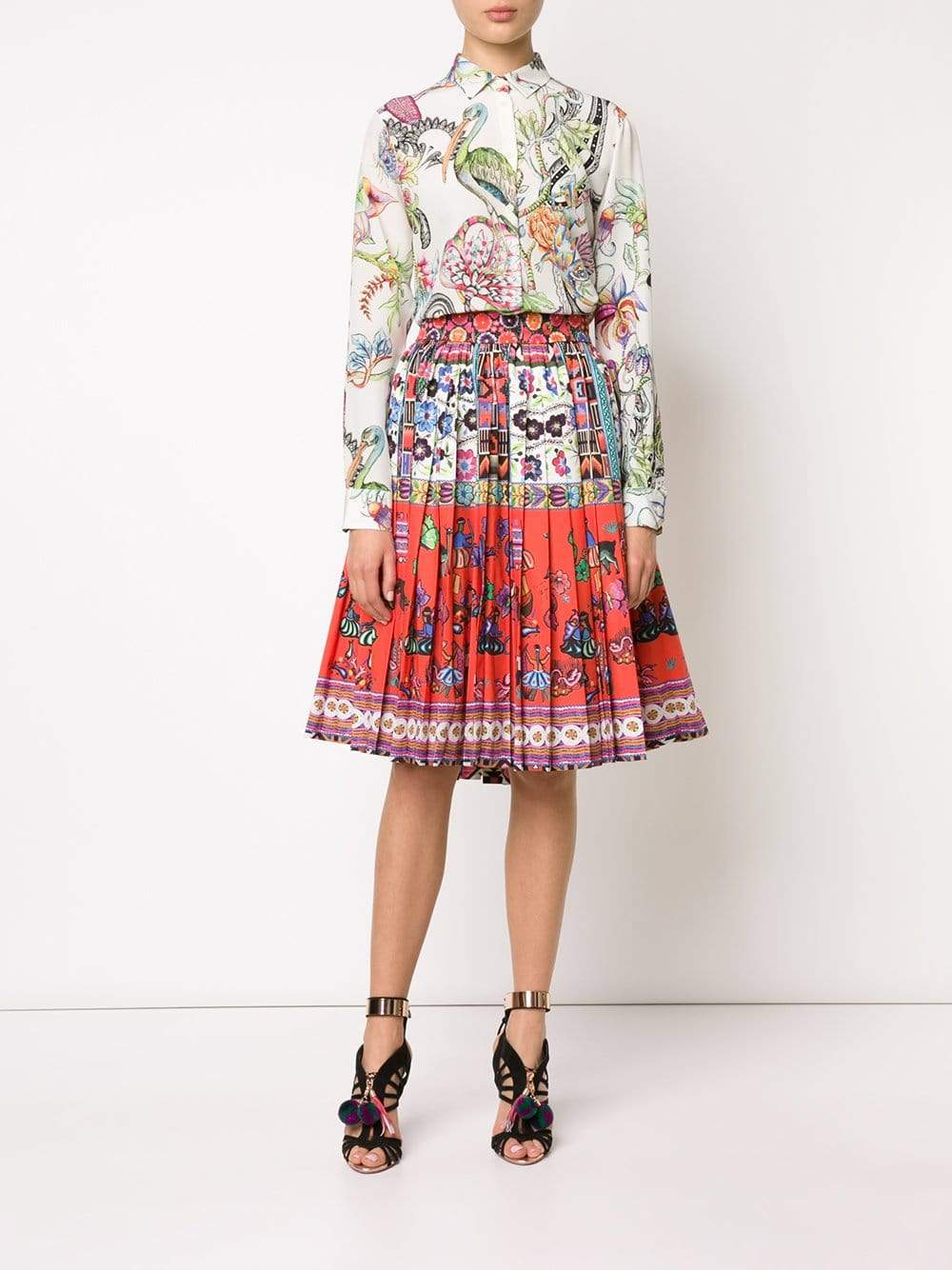 STELLA JEAN-Liquidatore Floral Print Skirt-