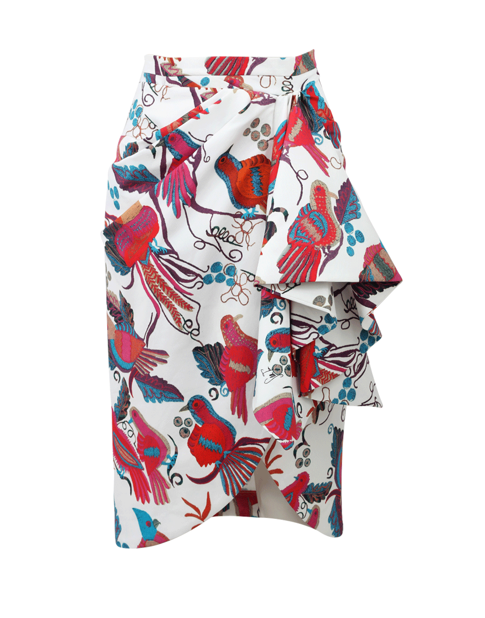 STELLA JEAN-Marinaio Cascade Bird Skirt-