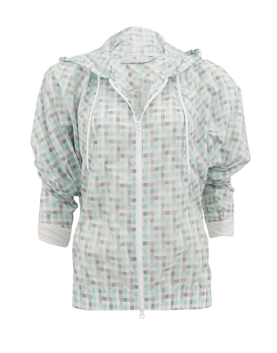 STELLA McCARTNEY ADIDAS-Gingham Print Jacket-